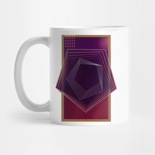 Purple geometric abstract Wine gold luxe Mug